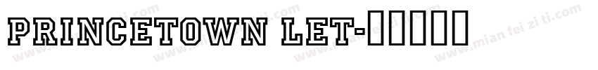 princetown let字体转换